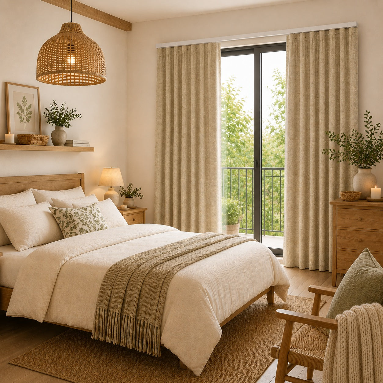 Kalmar 素色遮光窗簾 卡其色(Khaki)