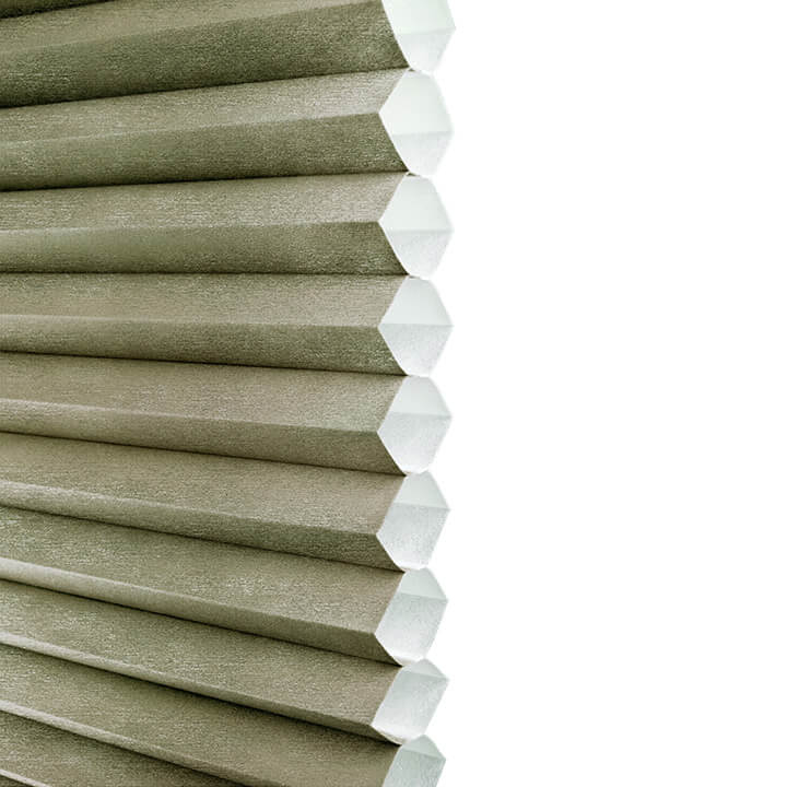 草綠手提上下開合半透光蜂巢簾 (Avocado)