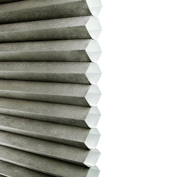 灰褐標準型手提半透光蜂巢簾 (Antique Pewter)