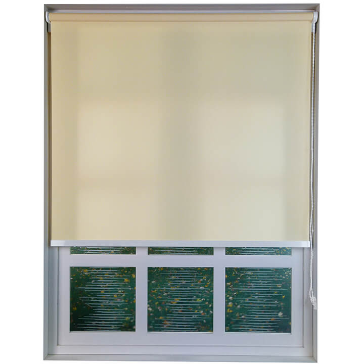 簡約透光米白捲簾 (Skive - Beige)