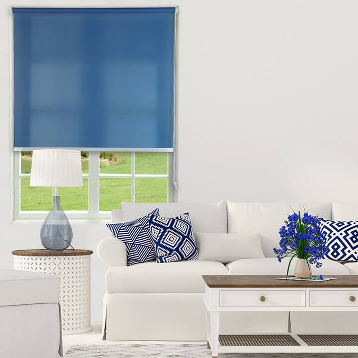 簡約透光太空藍捲簾 (Skive - Space)