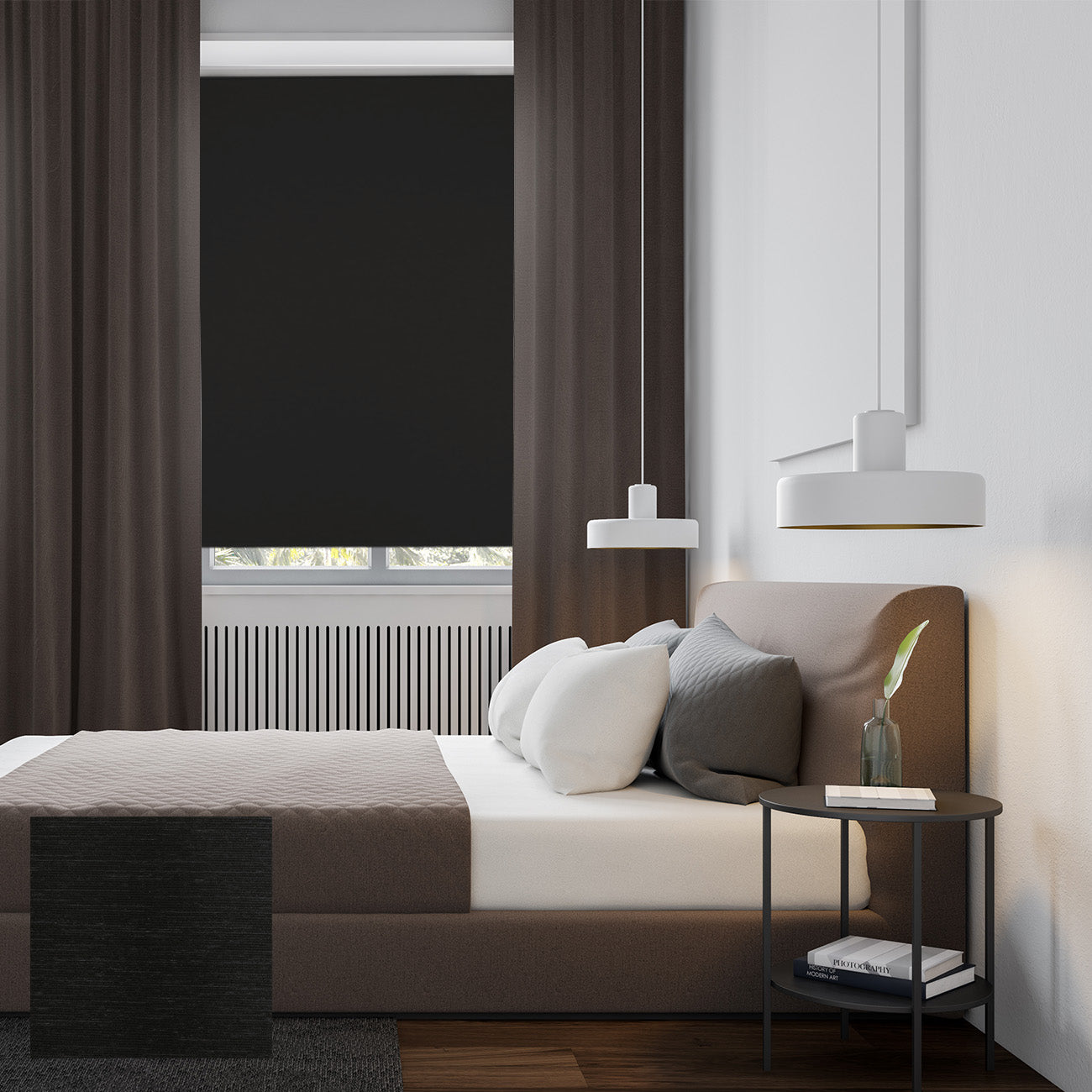 Floda 手動遮光捲簾墨黑夜 (Nordic Black)