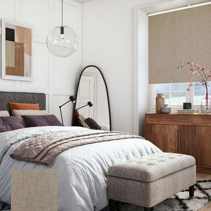 Tibro 手動遮光捲簾 蜂蜜橡 (Honey Oak)