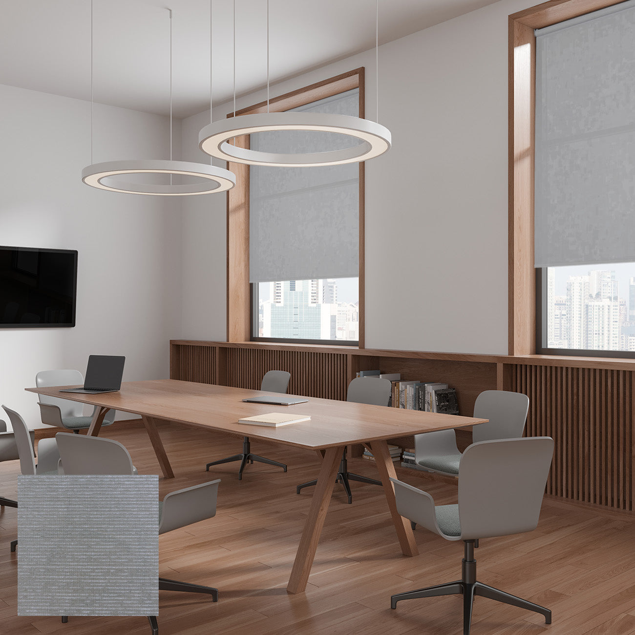 Kil 手動半透光捲簾 鈦岩灰 (Titanium Grey)