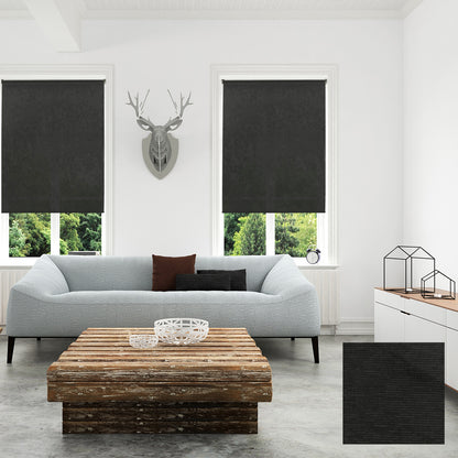 Kil 手動半透光捲簾 深夜黑 (Shadow Black)