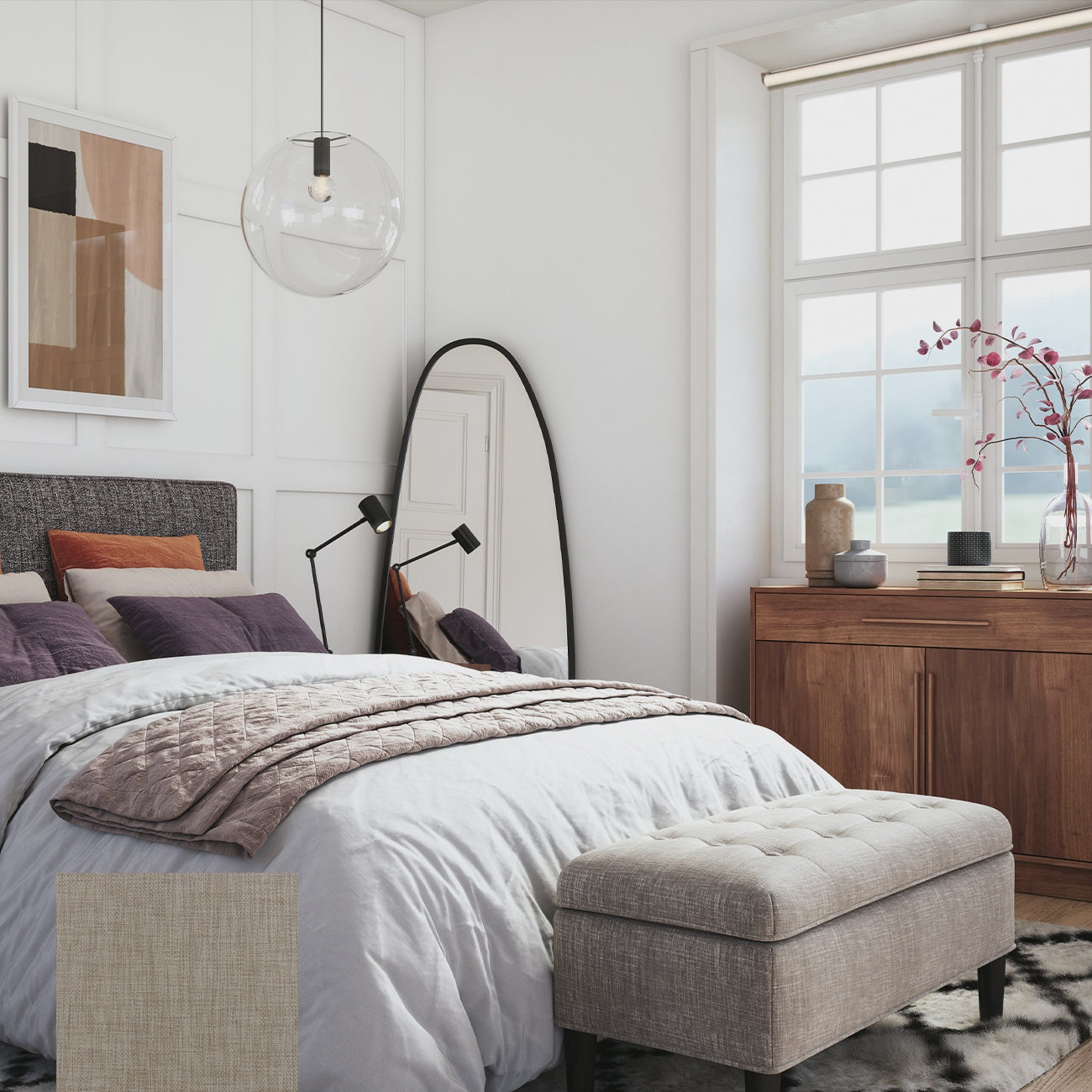 Tibro 手動遮光捲簾 蜂蜜橡 (Honey Oak)