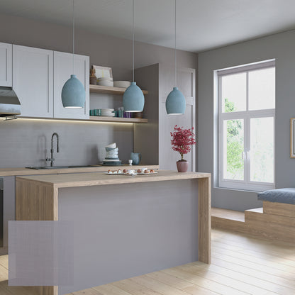 Skara 手動陽光面料捲簾 北境銀霜 (Nordic Silver)