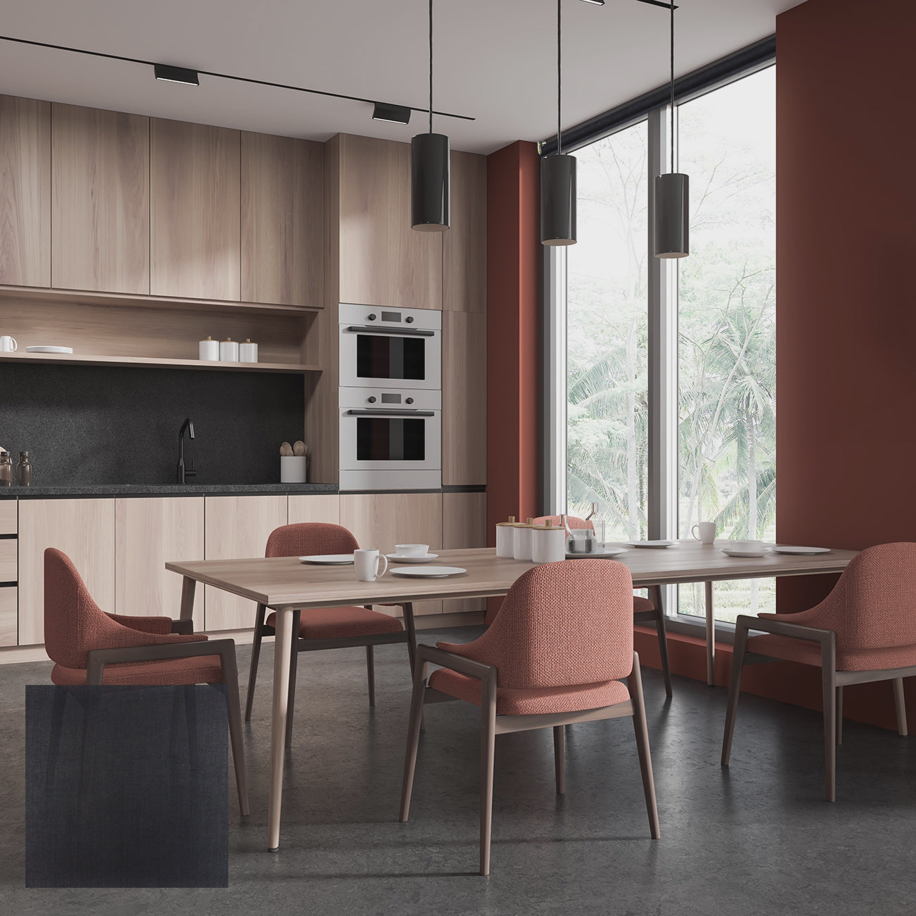 Lomma 手動紗捲簾 極夜黑 (Deep Black)