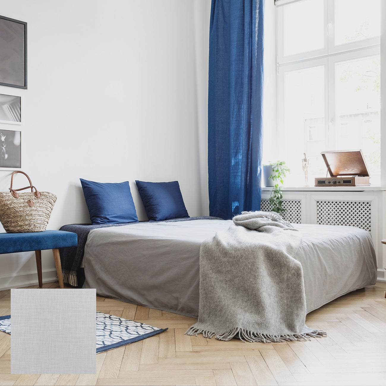 Tibro 手動遮光捲簾 雲杉白 (Spruce White)