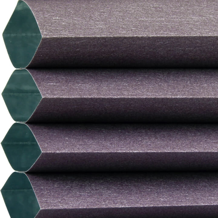 藍紫電動標準型遮光蜂巢簾 (Royal Purple)