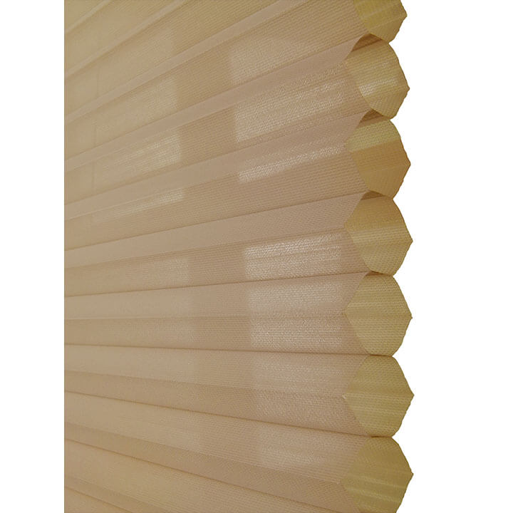赭色電動標準型紗蜂巢簾 (Ocher)